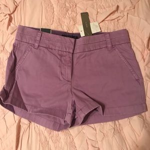 NWT JCrew Chino Shorts Mauve/Purple3”